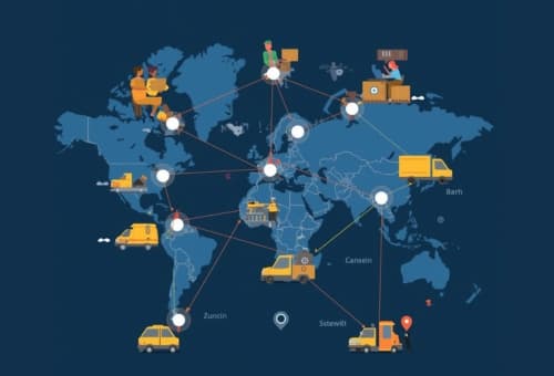 Service locations map